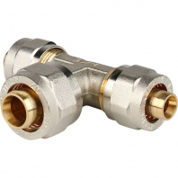 SFS-0010-162016 STOUT Тройник переходной 16x20x16 для металлопластиковых труб винтовой