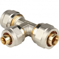 SFS-0010-201620 STOUT Тройник переходной 20х16х20 для металлопластиковых труб винтовой