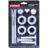 ROMMER 3/4 монтажный комплект 13 в 1 (RAL9016) c 3мя кронштейнами 