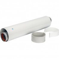 SCA-6010-000500 STOUT Элемент дымохода  DN60/100 труба коаксиальная 500 мм п/м, уплотнения и хомут в комплекте