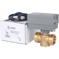 SVM-0070-200132 STOUT Компактный 2-Ходовой зональный клапан, сервопривод 230V, с кабелем 1м., НР 1 1/4"