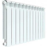 RIFAR ALUM 350 12 секций радиатор алюминиевый боковое подключение (белый RAL 9016)