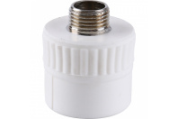 Муфта комбинированная Kalde 32x1/2" наруж. резьба для полипропиленовых труб под сварку (цвет белый)