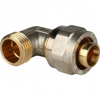 SFS-0006-001220 STOUT Угольник-переходник с наружной резьбой 1/2"х20 для металлопластиковых труб винтовой