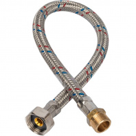 SHF-0065-081015 STOUT  Гибкая подводка для воды  НР 3/8 х ВР 1/2,  длина 400 мм