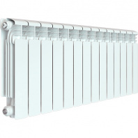 RIFAR ALUM 350 14 секций радиатор алюминиевый боковое подключение (белый RAL 9016)