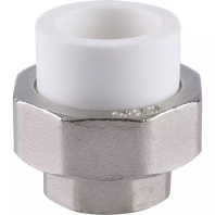 Муфта разъемная Kalde 20х1/2" с внутренней резьбой для полипропиленовых труб под сварку (цвет белый)