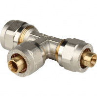 SFS-0010-201616 STOUT Тройник переходной 20х16х16 для металлопластиковых труб винтовой