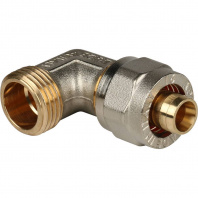 SFS-0006-001216 STOUT Угольник-переходник с наружной резьбой 1/2"х16 для металлопластиковых труб винтовой