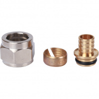 Фитинг компрессионный STOUT 16х2,0x1/2" для труб из сшитого полиэтилена