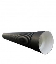Труба двустенная гофрированная FD-plast ПНД d923/800 мм 6 м SN6-7 с раструбом 