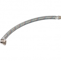 SHF-0167-252525 STOUT  Гибкая подводка для воды  НР 1 х ВР 1  угловая,  длина 800 мм