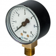SIM-0010-500608 STOUT Манометр радиальный. Корпус Dn 50 мм 1/4" , 0...6 бар, кл.2.5