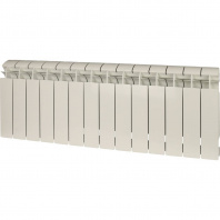 Global STYLE PLUS 350 14 секций радиатор биметаллический боковое подключение (белый RAL 9010)