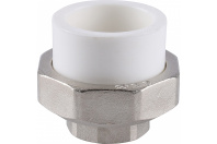Муфта разъемная Kalde 32х3/4" с внутренней резьбой для полипропиленовых труб под сварку (цвет белый)