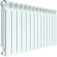 RIFAR ALUM 500 14 секции радиатор алюминиевый боковое подключение (белый RAL 9016)