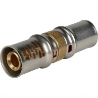 SFP-0003-001616 STOUT Муфта соединительная равнопроходная 16х16 для металлопластиковых труб прессовой