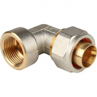 SFS-0007-000132 STOUT Угольник-переходник с внутренней резьбой 1"x32 для металлопластиковых труб винтовой