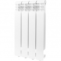 Global ISEO 500 4 секции радиатор алюминиевый боковое подключение (белый RAL 9010)