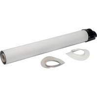 SCA-8610-010854 STOUT Элемент дымохода конденсац. участок для прохода через стену с манжетами и оголовком  854 мм DN60/100 м/п PP-FE