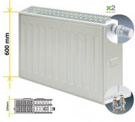 Kermi Profil-V FTV 33/600/400 радиатор стальной/ панельный нижнее подключение (белый RAL 9016)