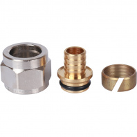 Фитинг компрессионный STOUT 16х2,2x1/2" для труб из сшитого полиэтилена